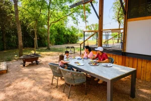 Family-friendly glamping resorts Texas